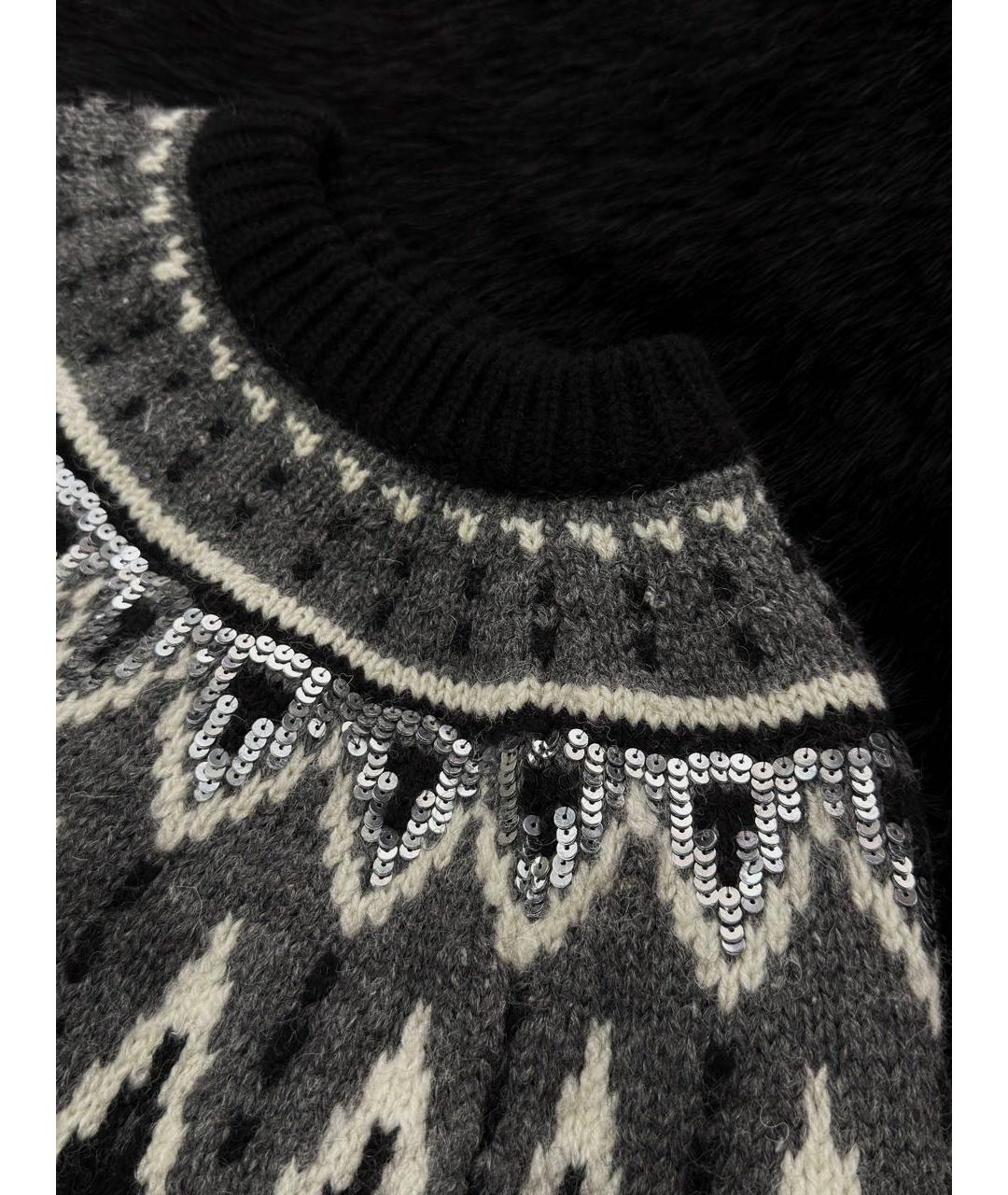 SAINT LAURENT Мульти шерстяной джемпер / свитер, фото 4