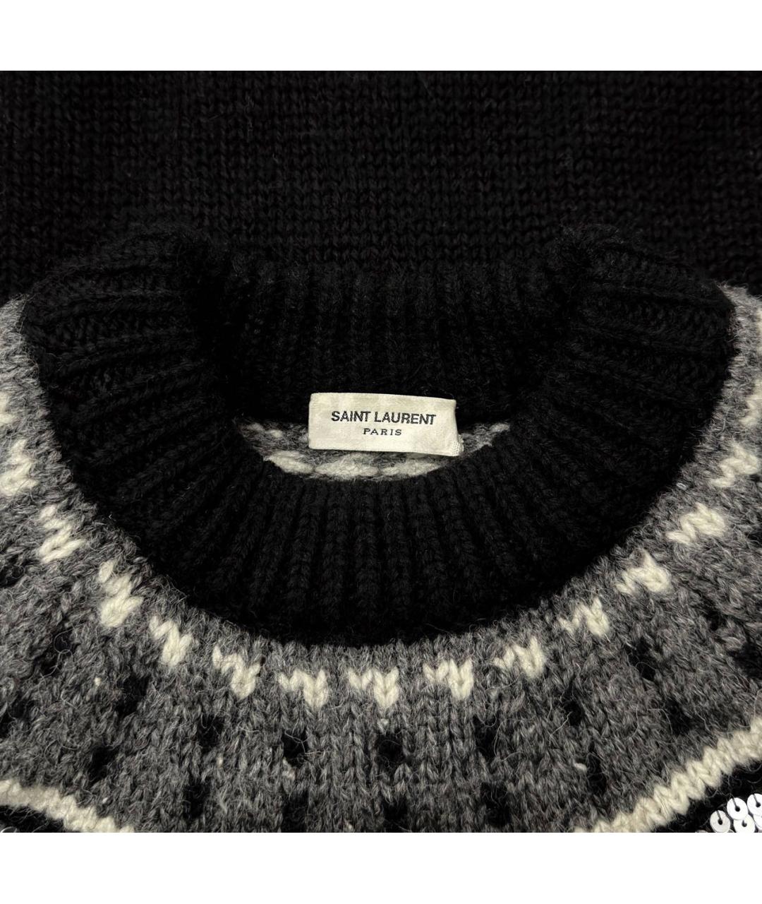 SAINT LAURENT Мульти шерстяной джемпер / свитер, фото 3