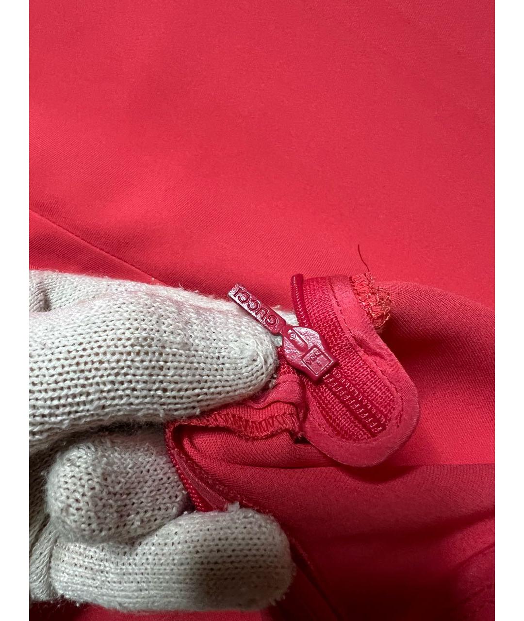 GUCCI Розовые вискозные прямые брюки, фото 5