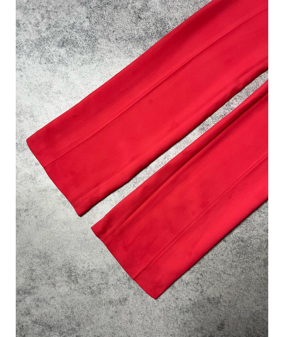 GUCCI Розовые вискозные прямые брюки, фото 3