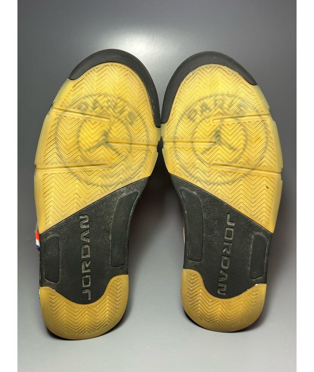 JORDAN Серые нубуковые низкие кроссовки / кеды, фото 8