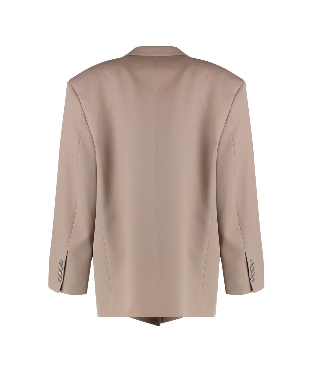 THE ATTICO Розовый шерстяной жакет/пиджак, фото 2