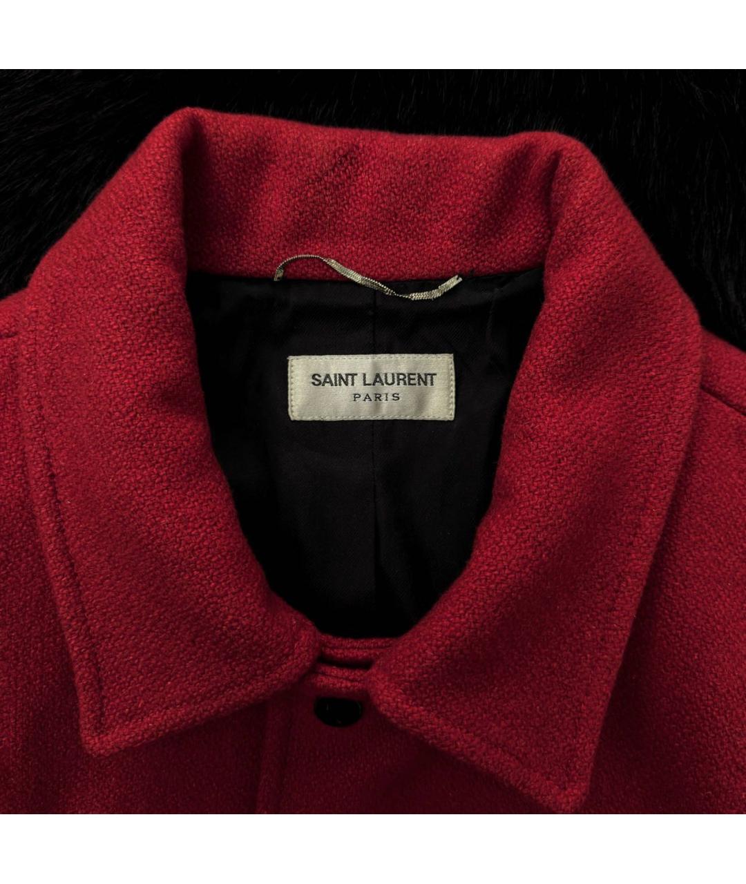 SAINT LAURENT Красная шерстяная куртка, фото 4