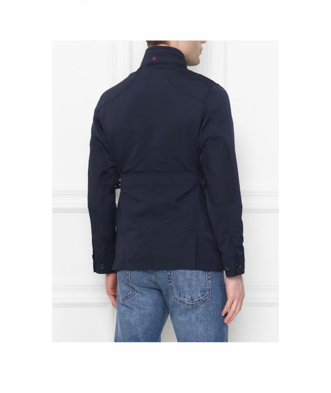 ISAIA Синяя полиэстеровая куртка, фото 4