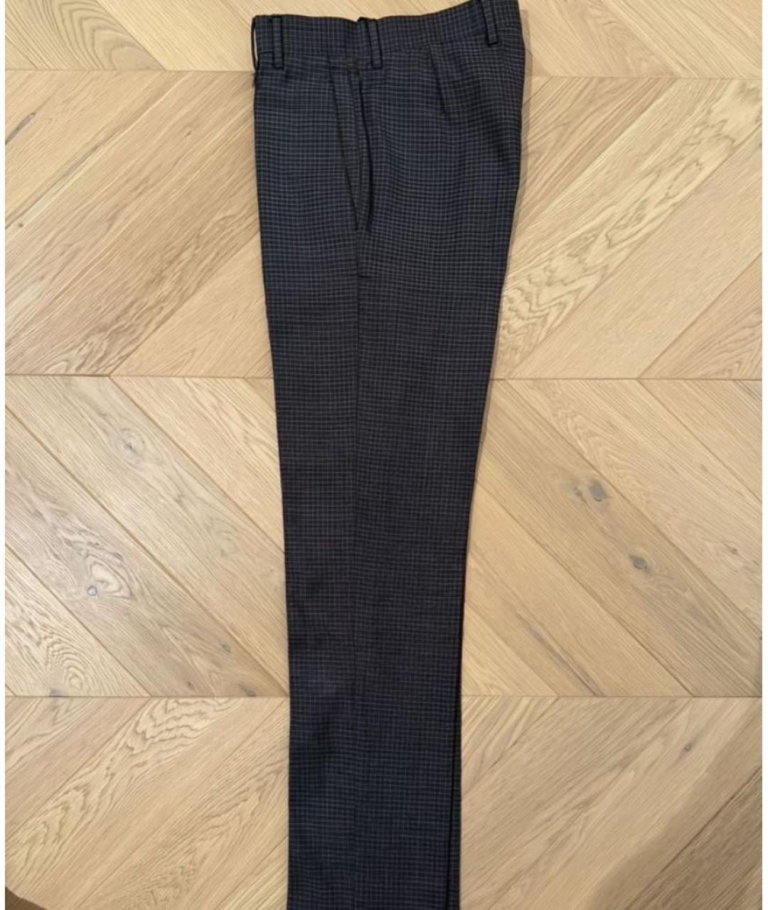 VIVIENNE WESTWOOD Темно-синие шерстяные классические брюки, фото 2