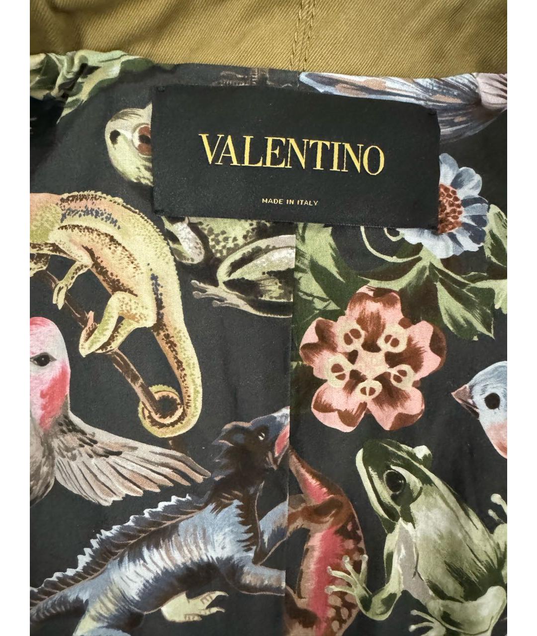 VALENTINO Хаки хлопковая куртка, фото 5