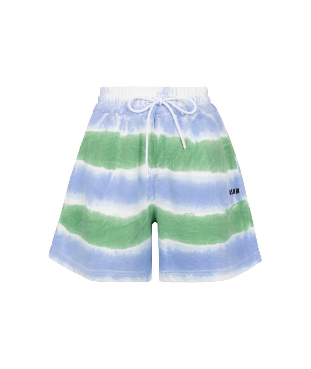 MSGM Голубые хлопковые шорты, фото 1