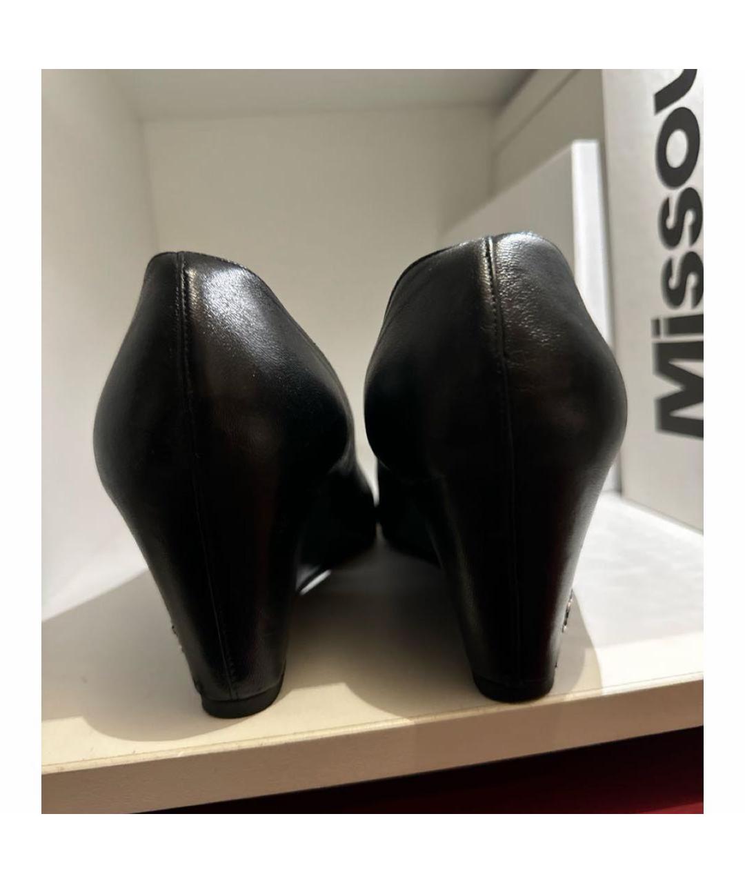 CHANEL Черные кожаные туфли, фото 4