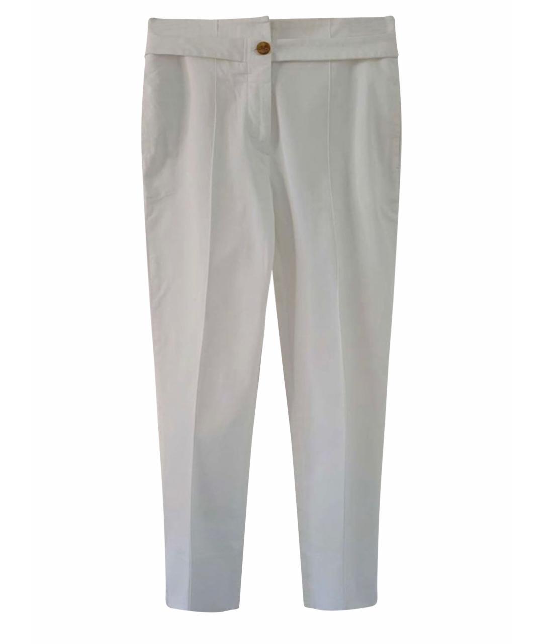 VIVIENNE WESTWOOD Белые хлопковые брюки узкие, фото 1