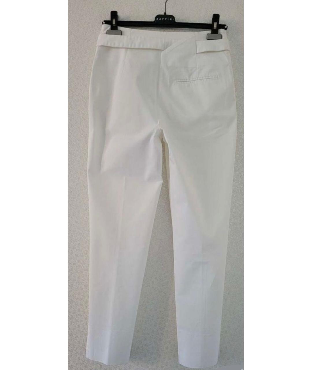 VIVIENNE WESTWOOD Белые хлопковые брюки узкие, фото 2