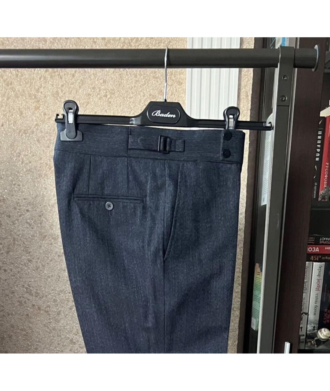 ISAIA Синие деним повседневные брюки, фото 3