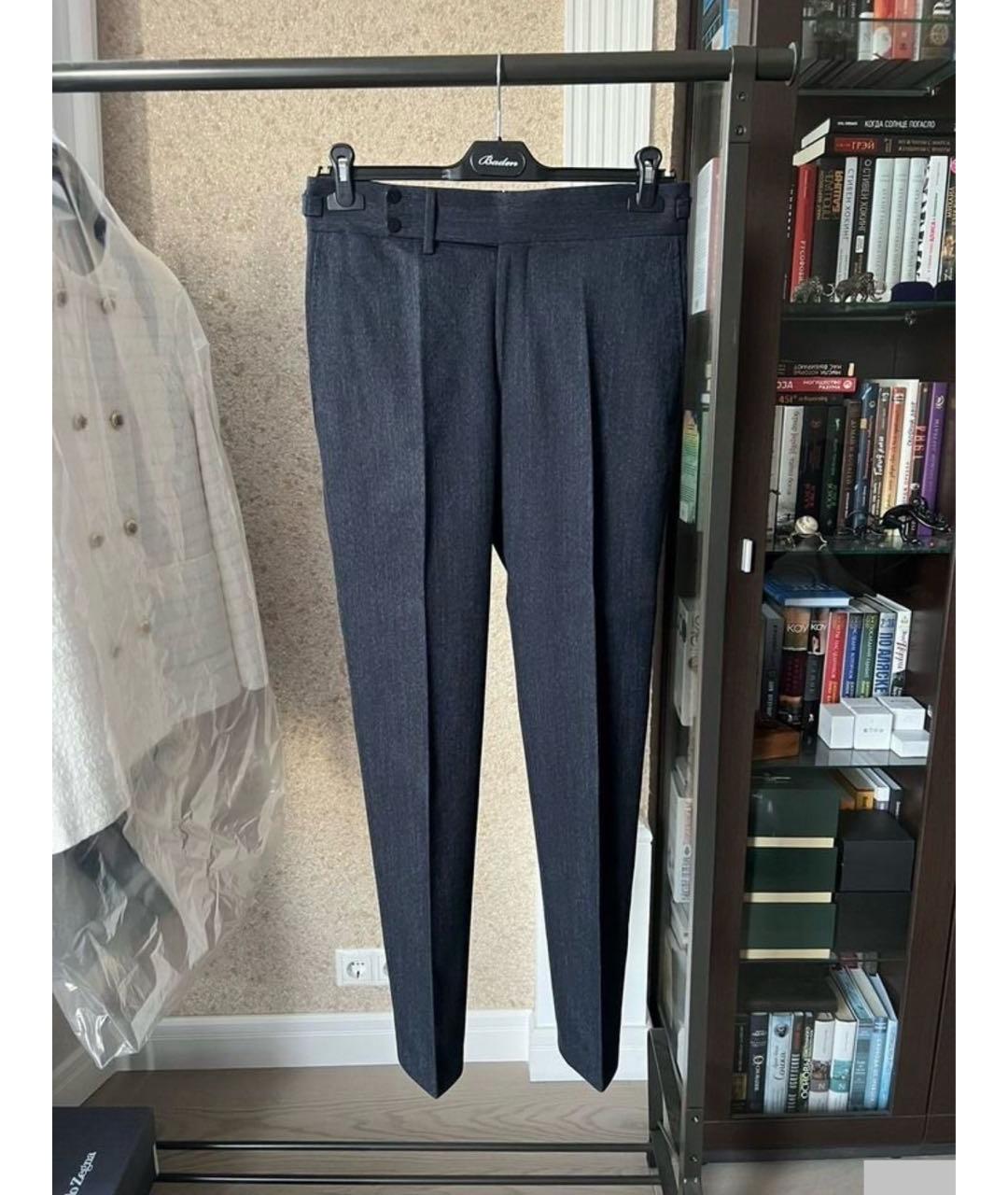 ISAIA Синие деним повседневные брюки, фото 4