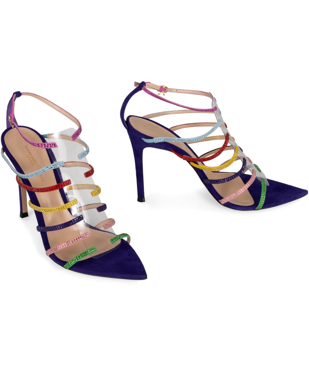 GIANVITO ROSSI Мульти кожаные босоножки, фото 2