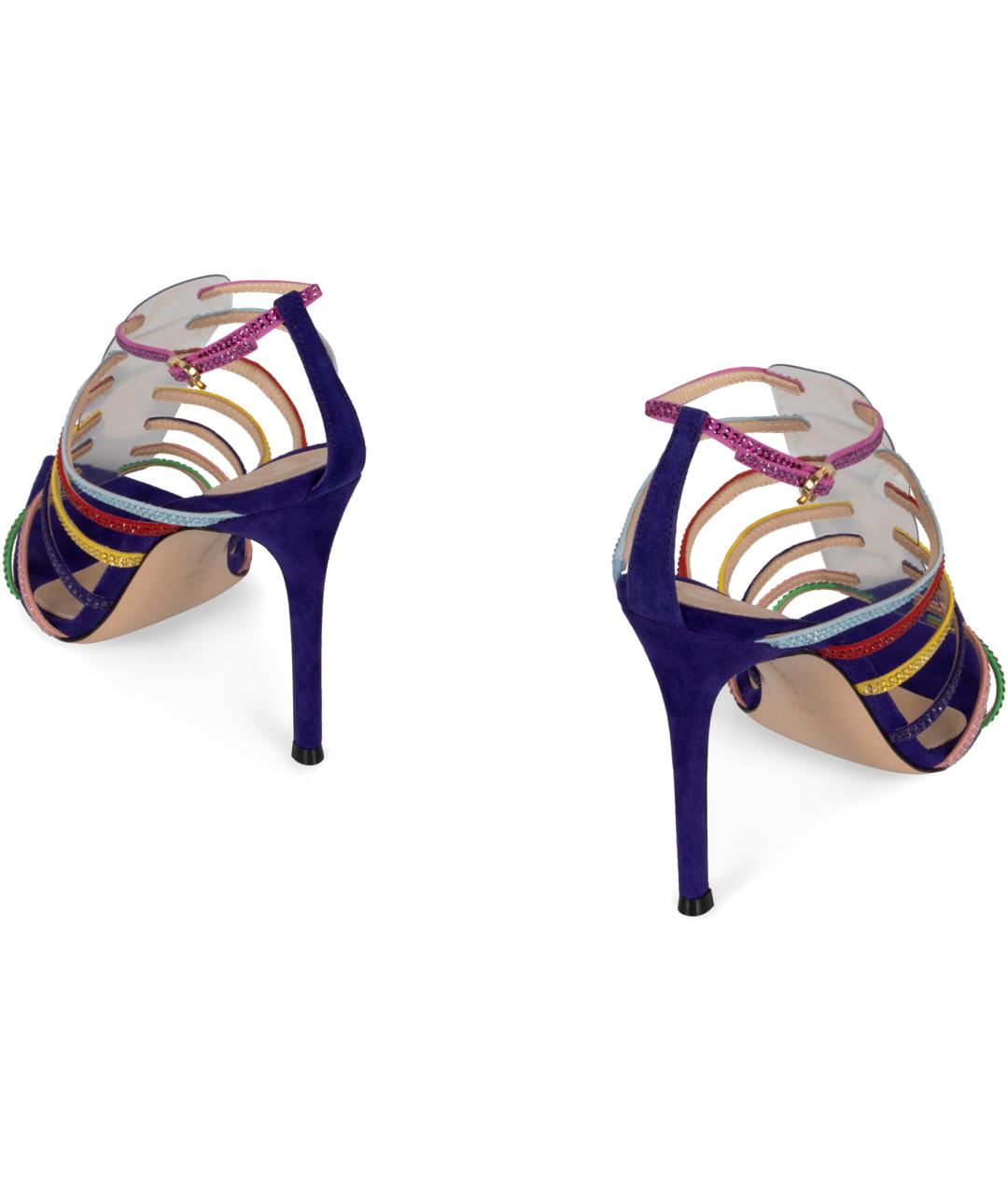 GIANVITO ROSSI Мульти кожаные босоножки, фото 3