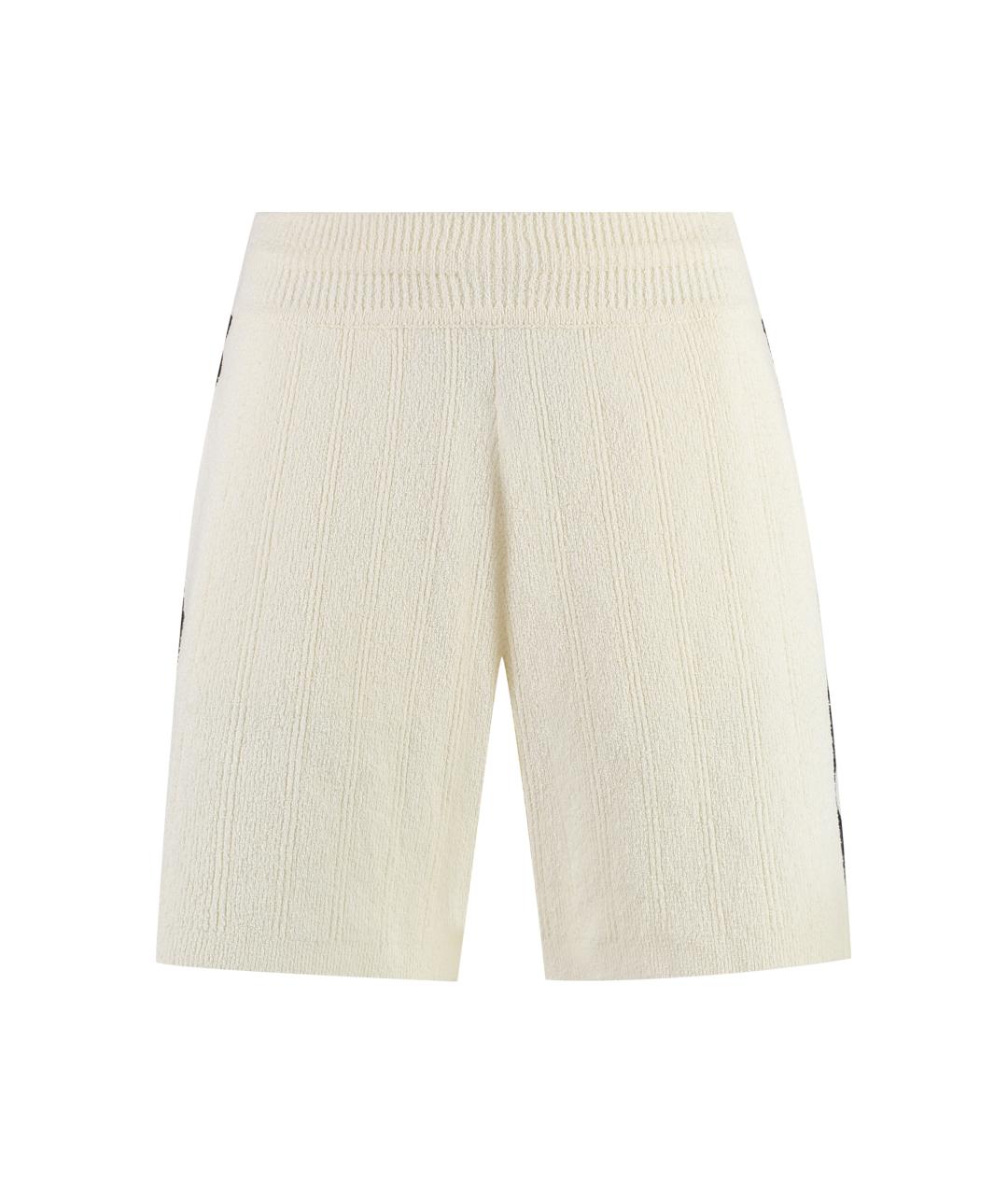 GOLDEN GOOSE DELUXE BRAND Белые хлопковые шорты, фото 1