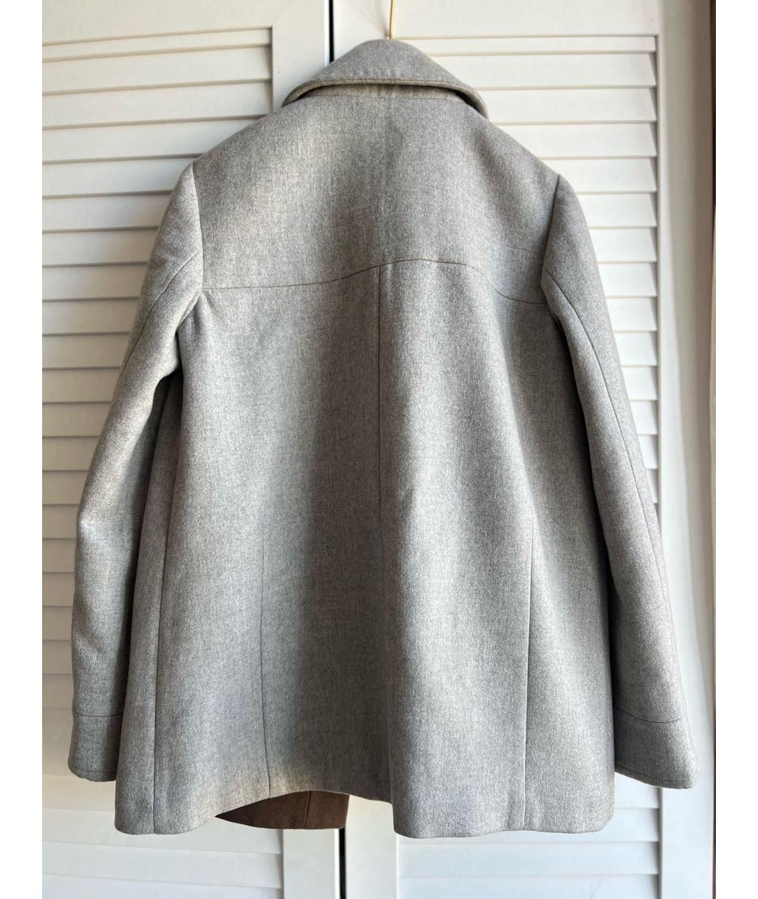 BRUNELLO CUCINELLI Серое кашемировое пальто, фото 3