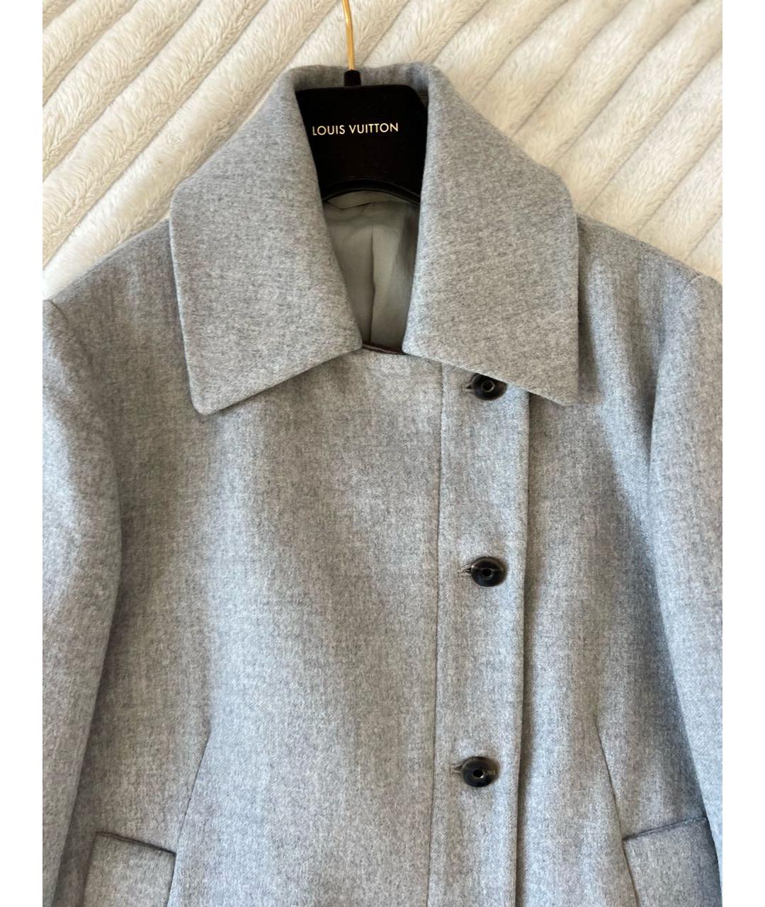 BRUNELLO CUCINELLI Серое кашемировое пальто, фото 4