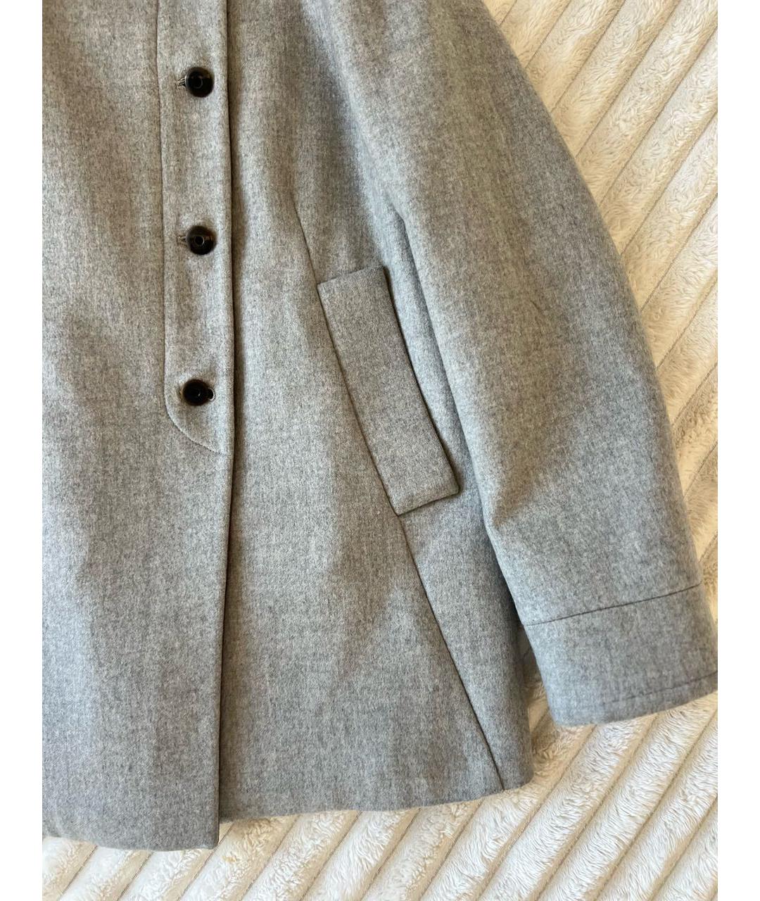 BRUNELLO CUCINELLI Серое кашемировое пальто, фото 6