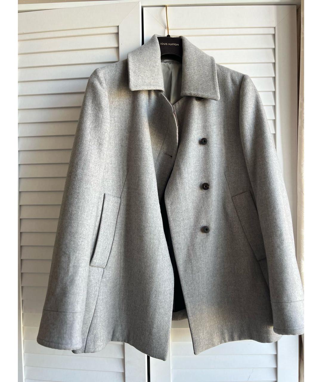 BRUNELLO CUCINELLI Серое кашемировое пальто, фото 2