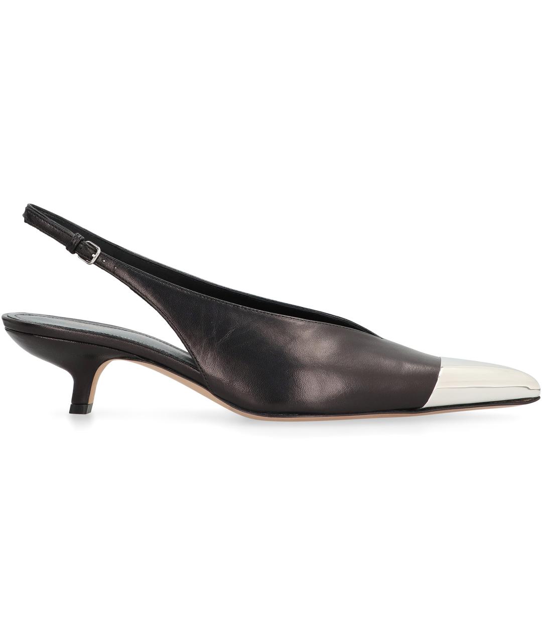 SPORTMAX Черные кожаные туфли, фото 2