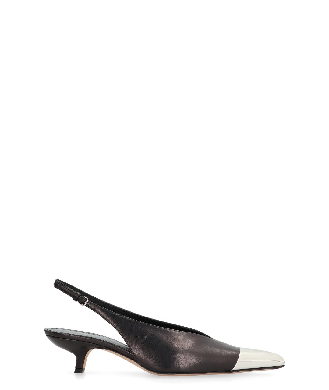 SPORTMAX Черные кожаные туфли, фото 1