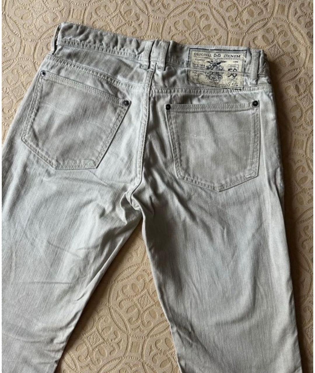 DOLCE&GABBANA Серые хлопковые джинсы скинни, фото 5