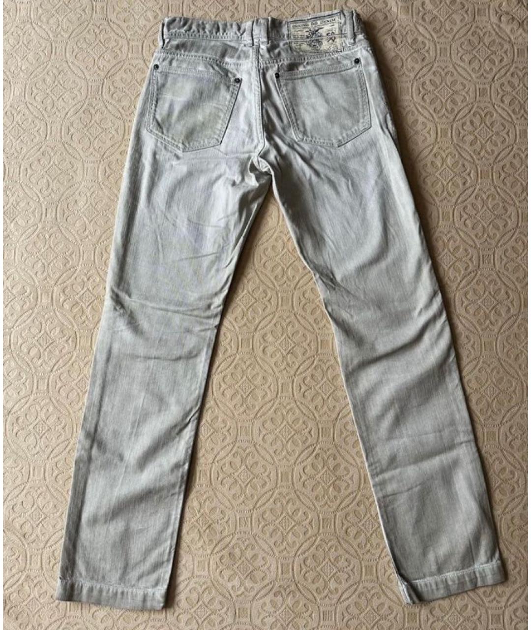 DOLCE&GABBANA Серые хлопковые джинсы скинни, фото 2