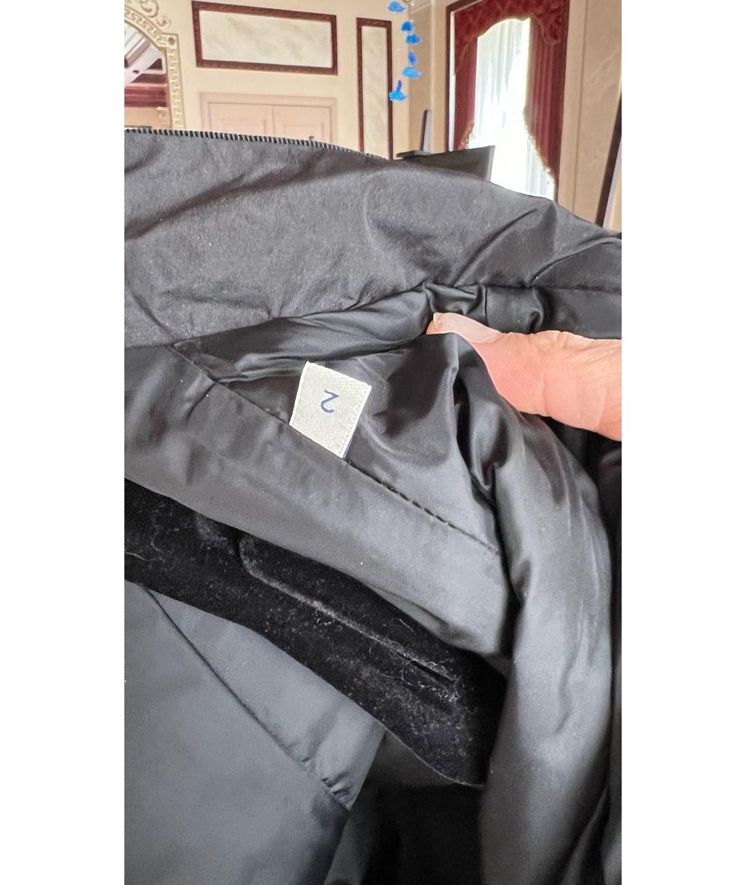 MONCLER Черная полиэстеровая куртка, фото 8