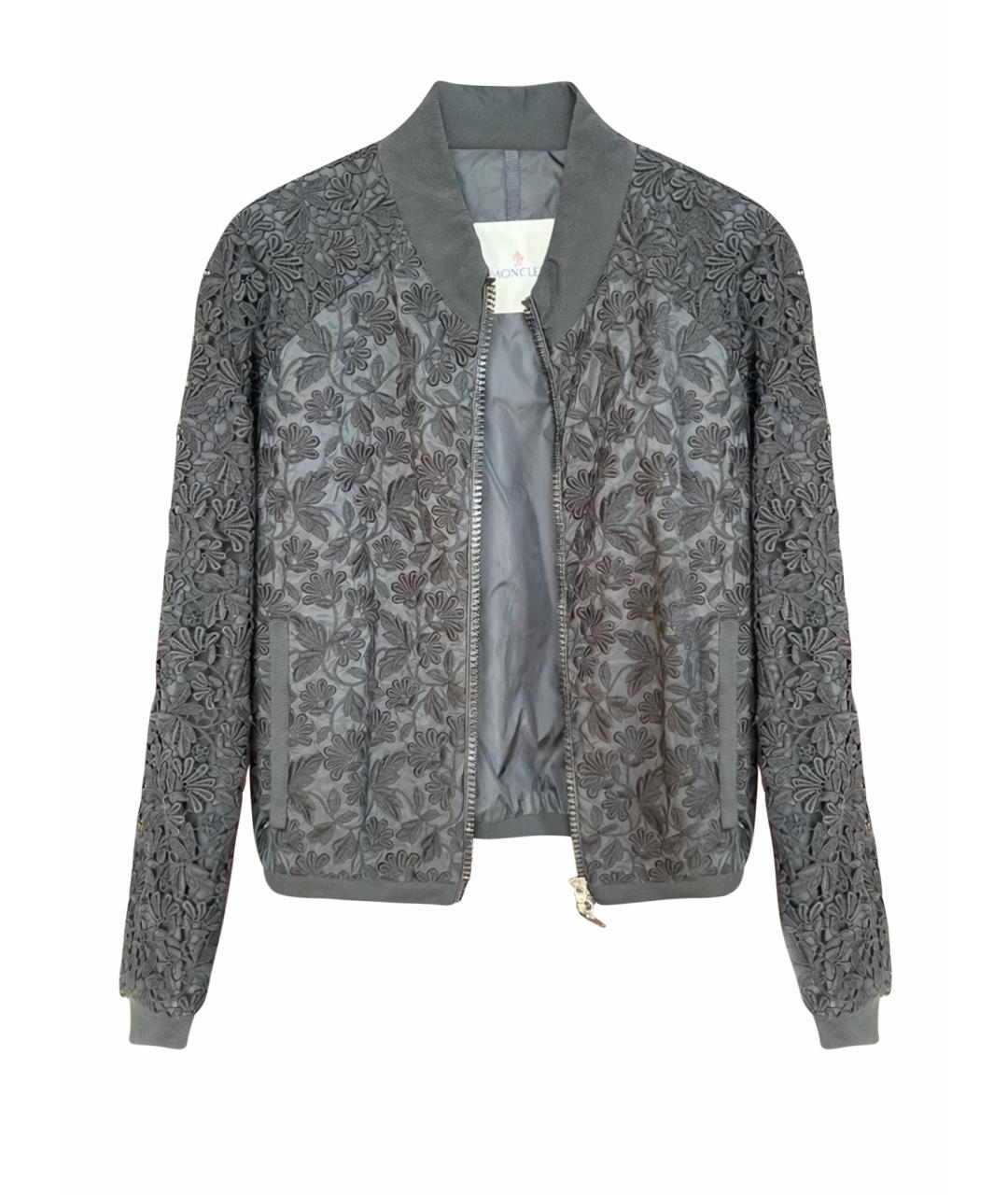 MONCLER Черная полиэстеровая куртка, фото 1