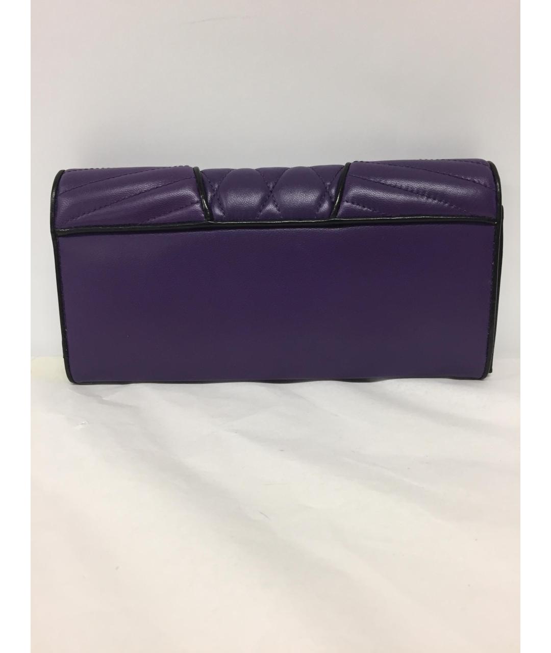 MIU MIU Фиолетовый кожаный кошелек, фото 2