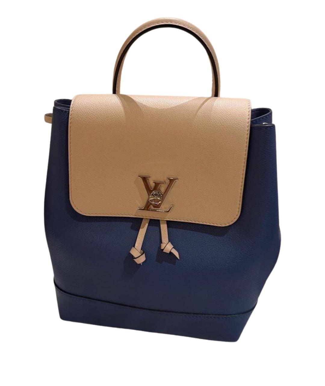 LOUIS VUITTON Синий кожаный рюкзак, фото 1