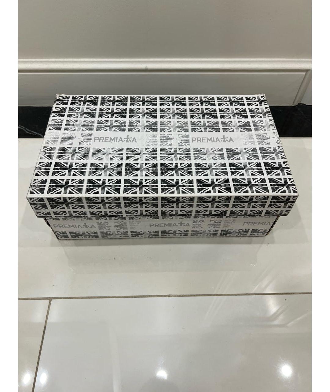 PREMIATA Антрацитовые замшевые низкие кроссовки / кеды, фото 6