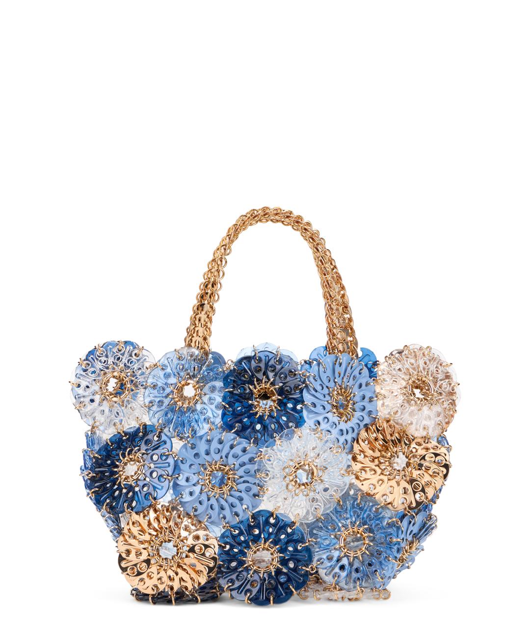 PACO RABANNE Синяя сумка с короткими ручками, фото 1