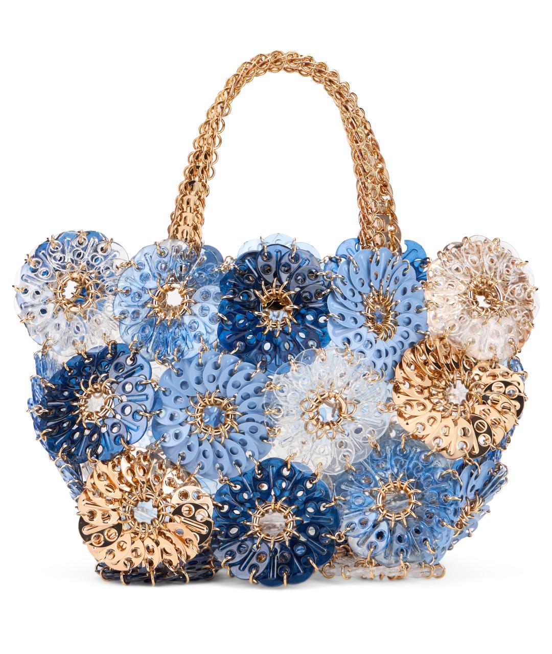 PACO RABANNE Синяя сумка с короткими ручками, фото 2