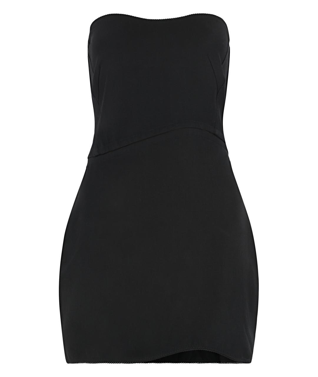 ANNA OCTOBER Черное полиэстеровое повседневное платье, фото 3