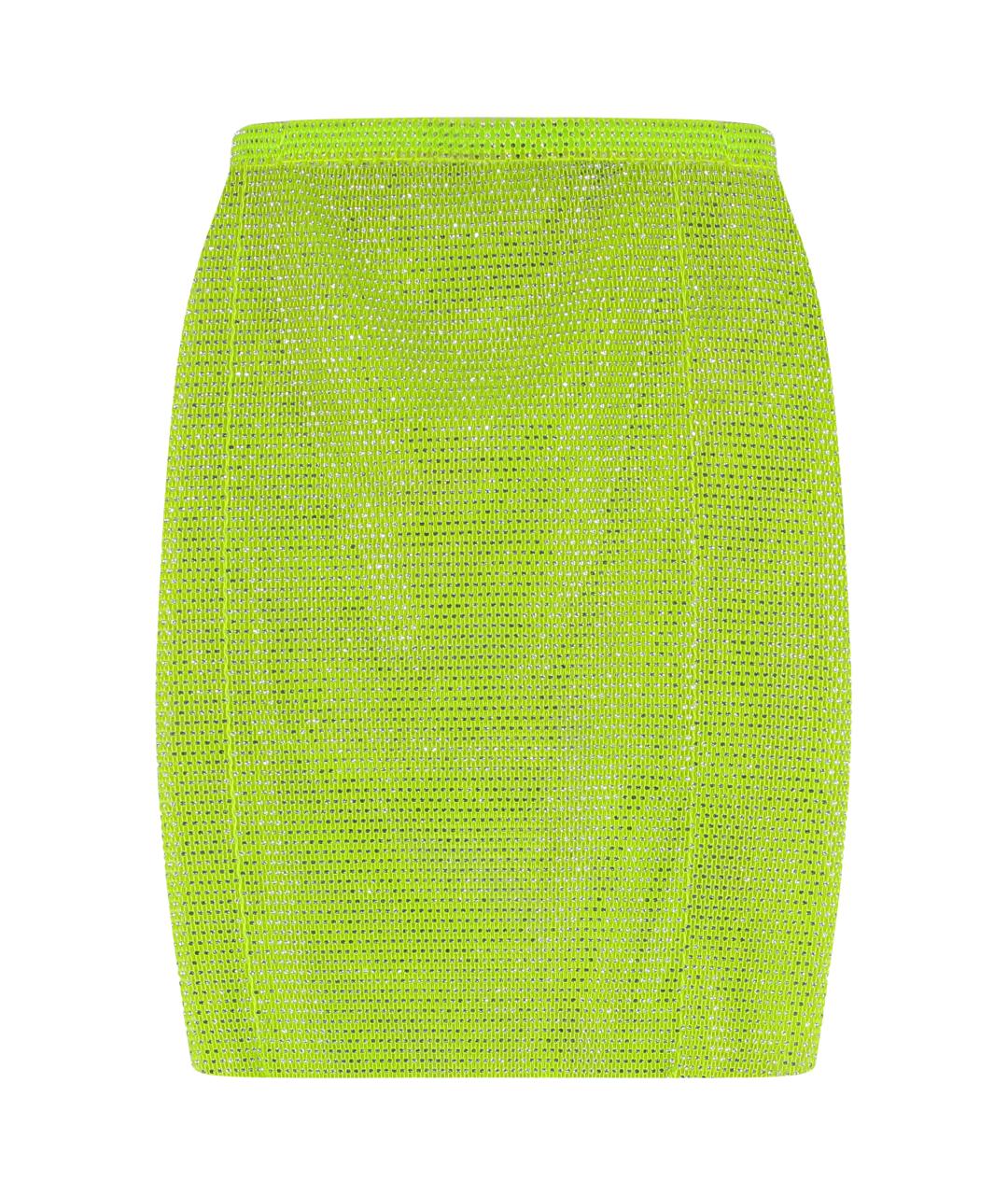 SANTA BRANDS Зеленая полиэстеровая юбка мини, фото 1