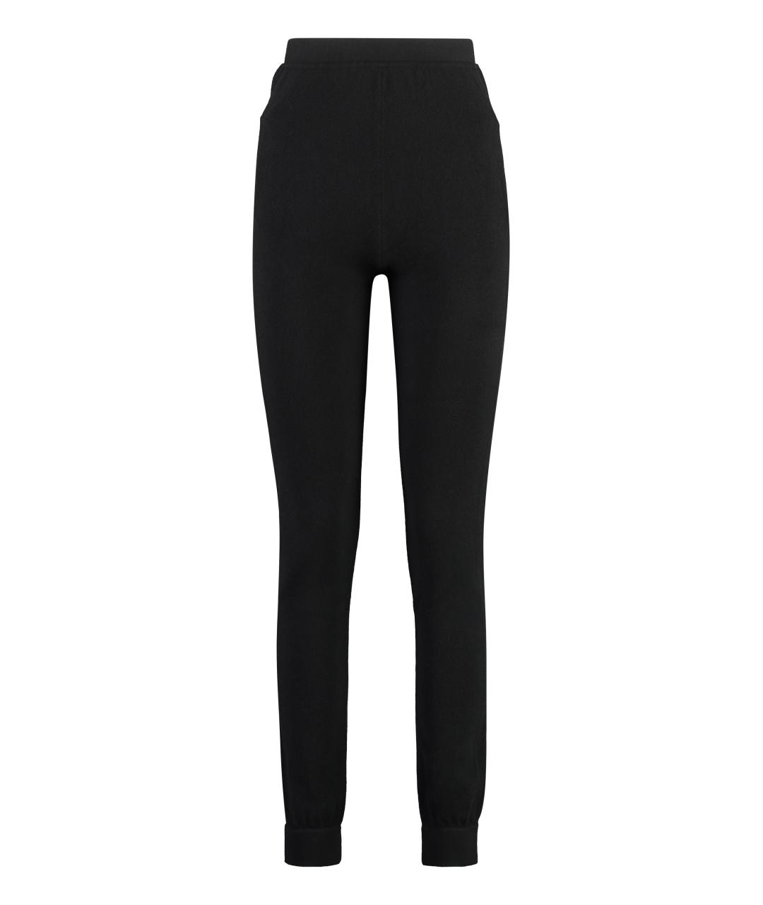 SAINT LAURENT Черные кашемировые спортивные брюки и шорты, фото 1