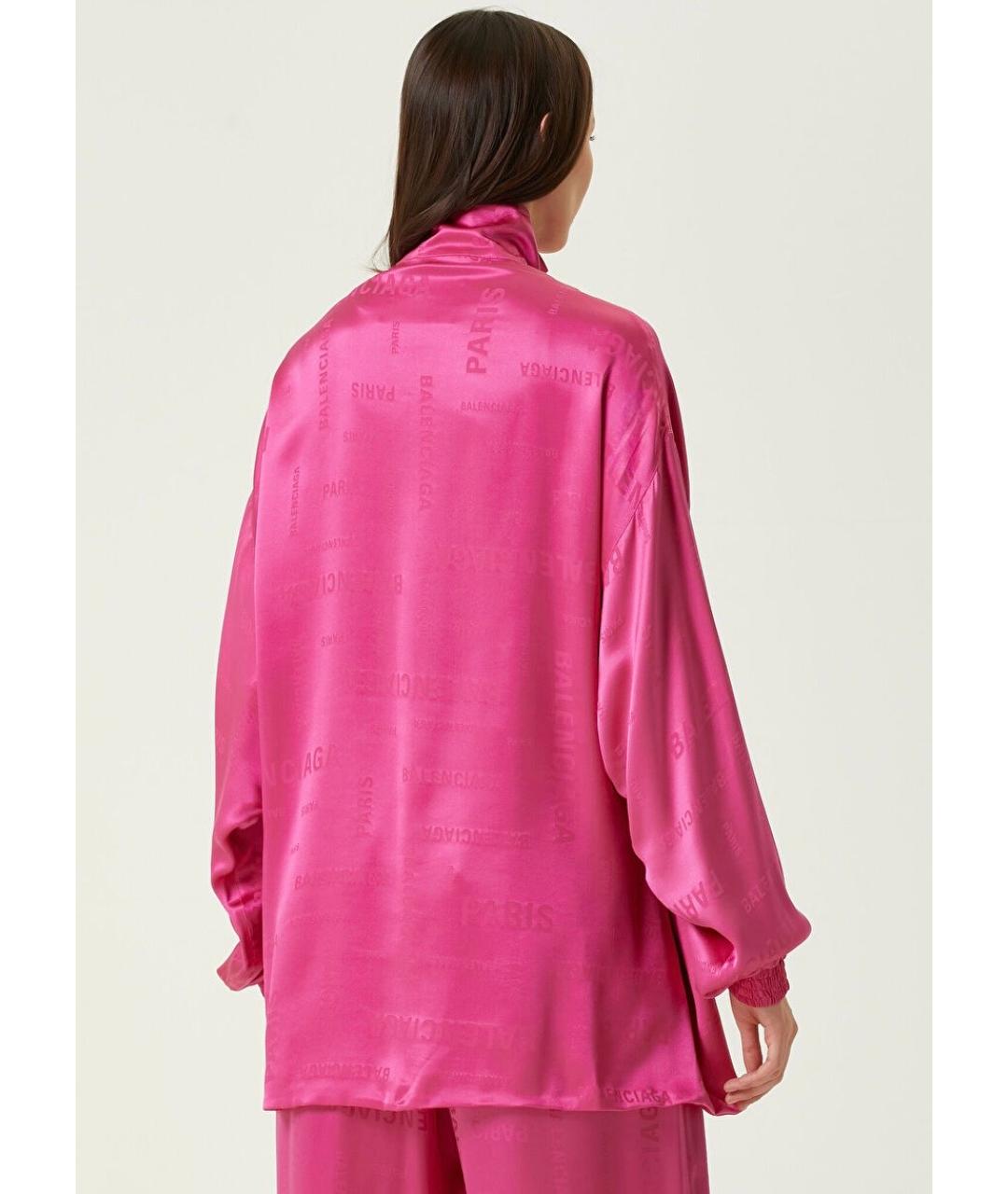 BALENCIAGA Розовая шелковая куртка, фото 5