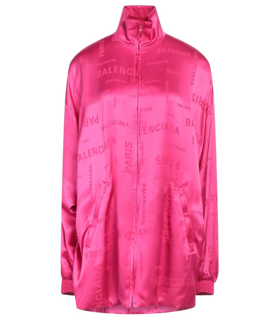 BALENCIAGA Розовая шелковая куртка, фото 1