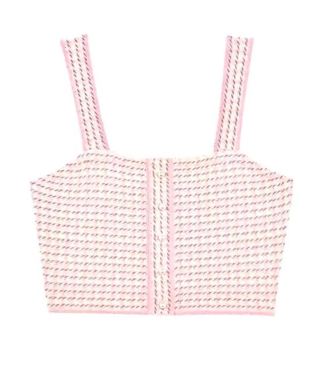 SANDRO Розовая хлопковая майка, фото 1