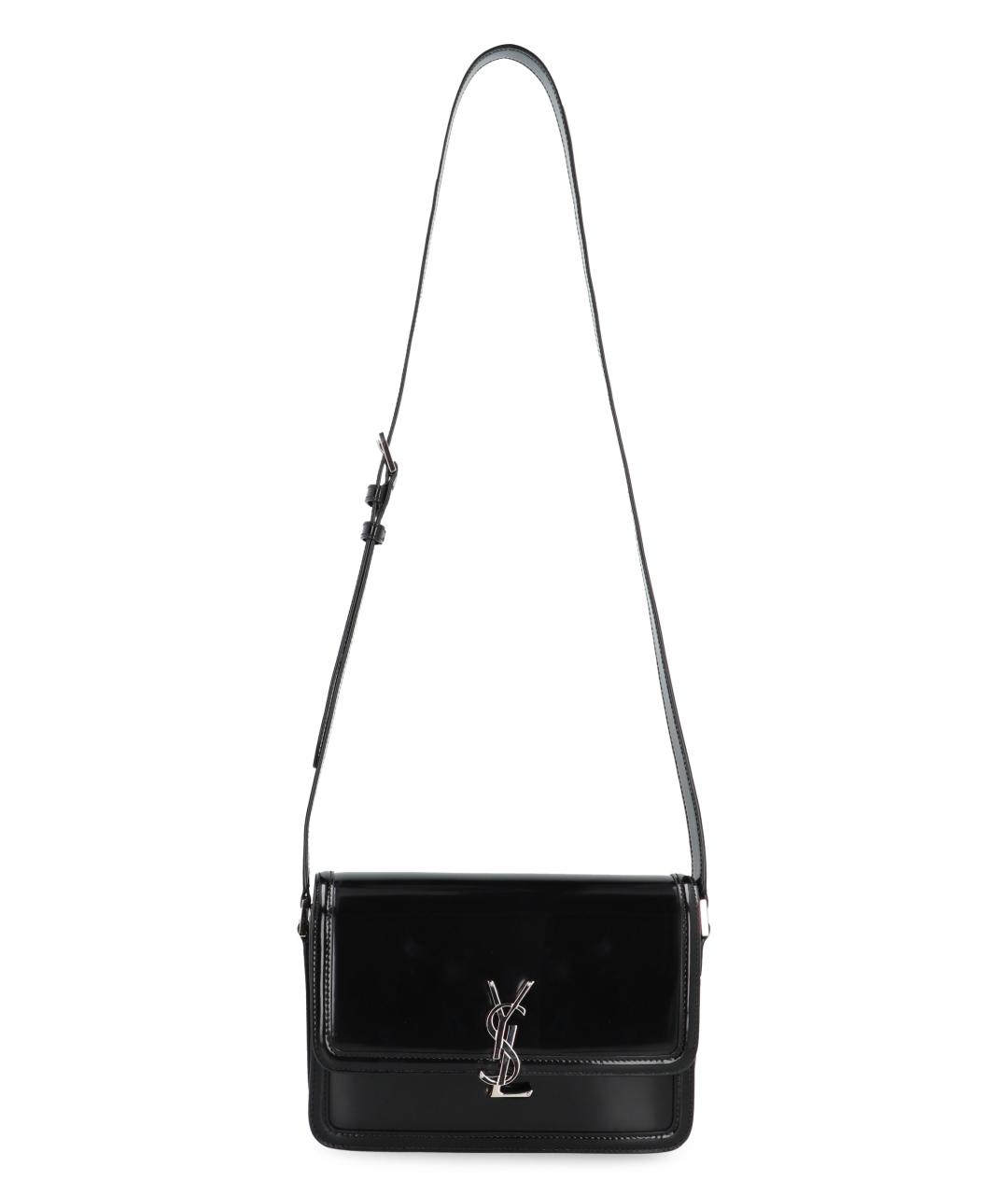 SAINT LAURENT Черная кожаная сумка на плечо, фото 4