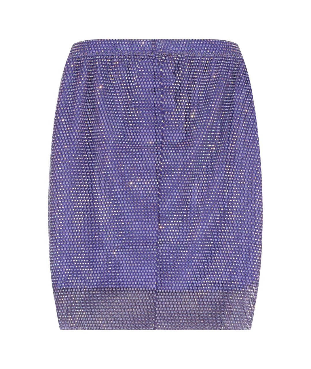 SANTA BRANDS Фиолетовая полиэстеровая юбка мини, фото 2