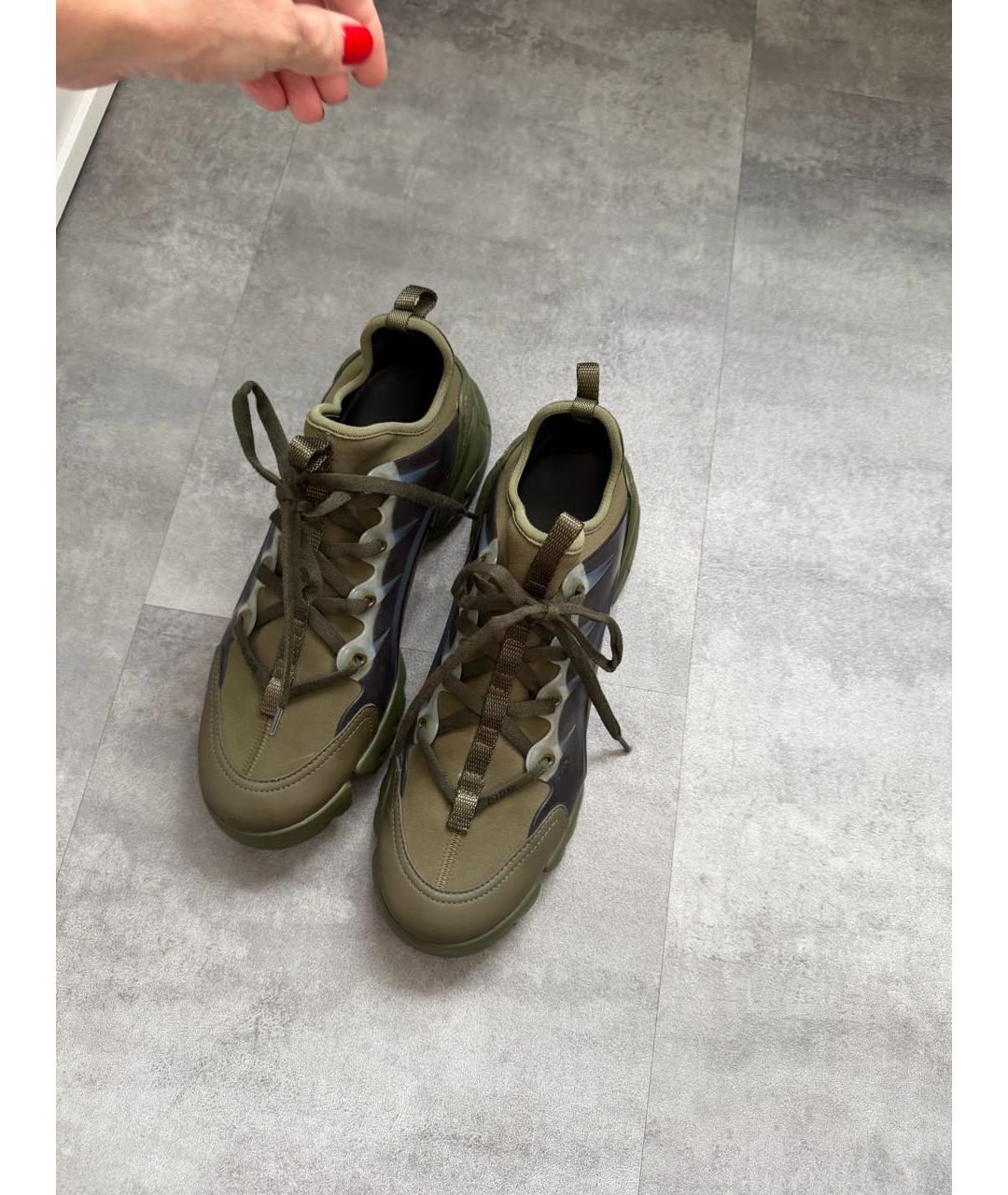CHRISTIAN DIOR Зеленые резиновые кроссовки, фото 3