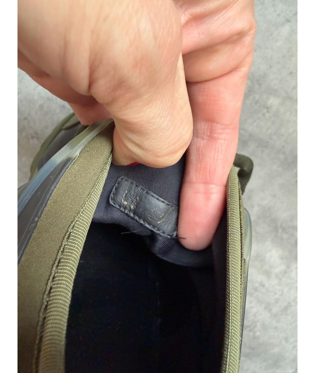 CHRISTIAN DIOR Зеленые резиновые кроссовки, фото 8