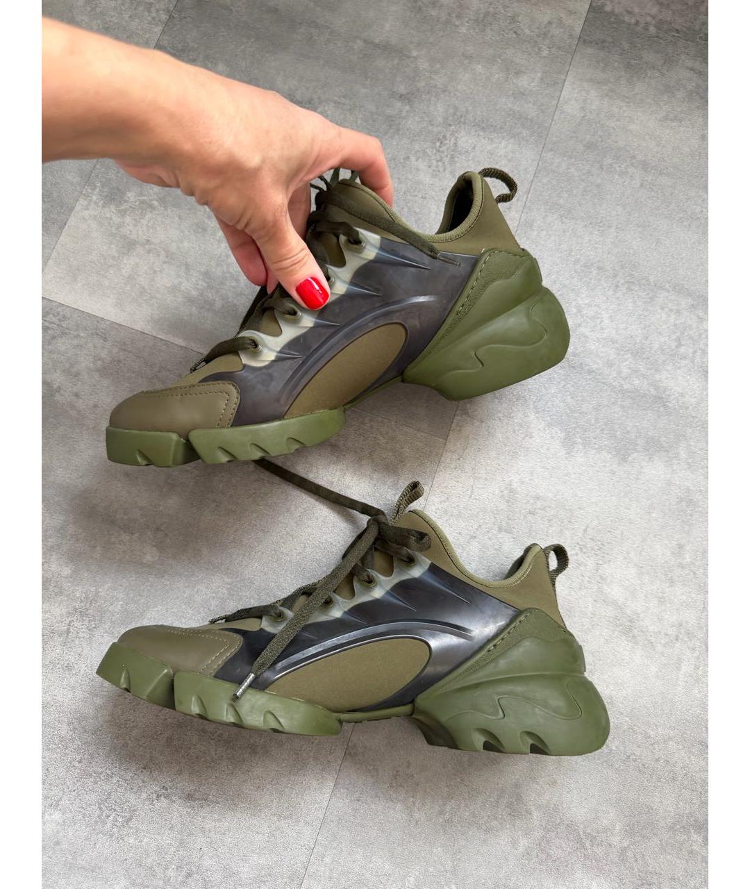 CHRISTIAN DIOR Зеленые резиновые кроссовки, фото 6
