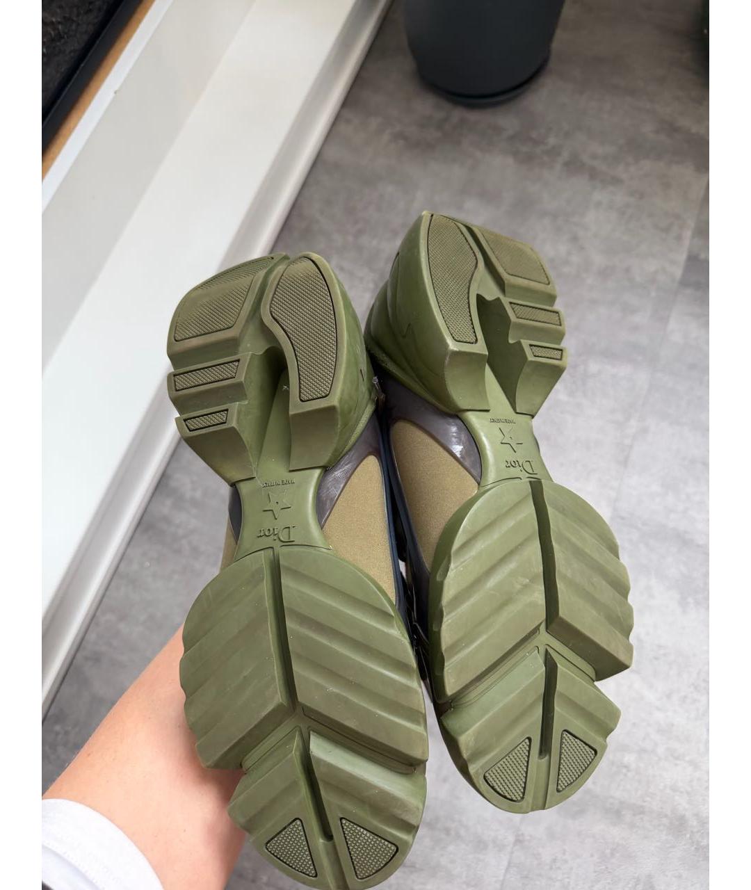 CHRISTIAN DIOR Зеленые резиновые кроссовки, фото 4