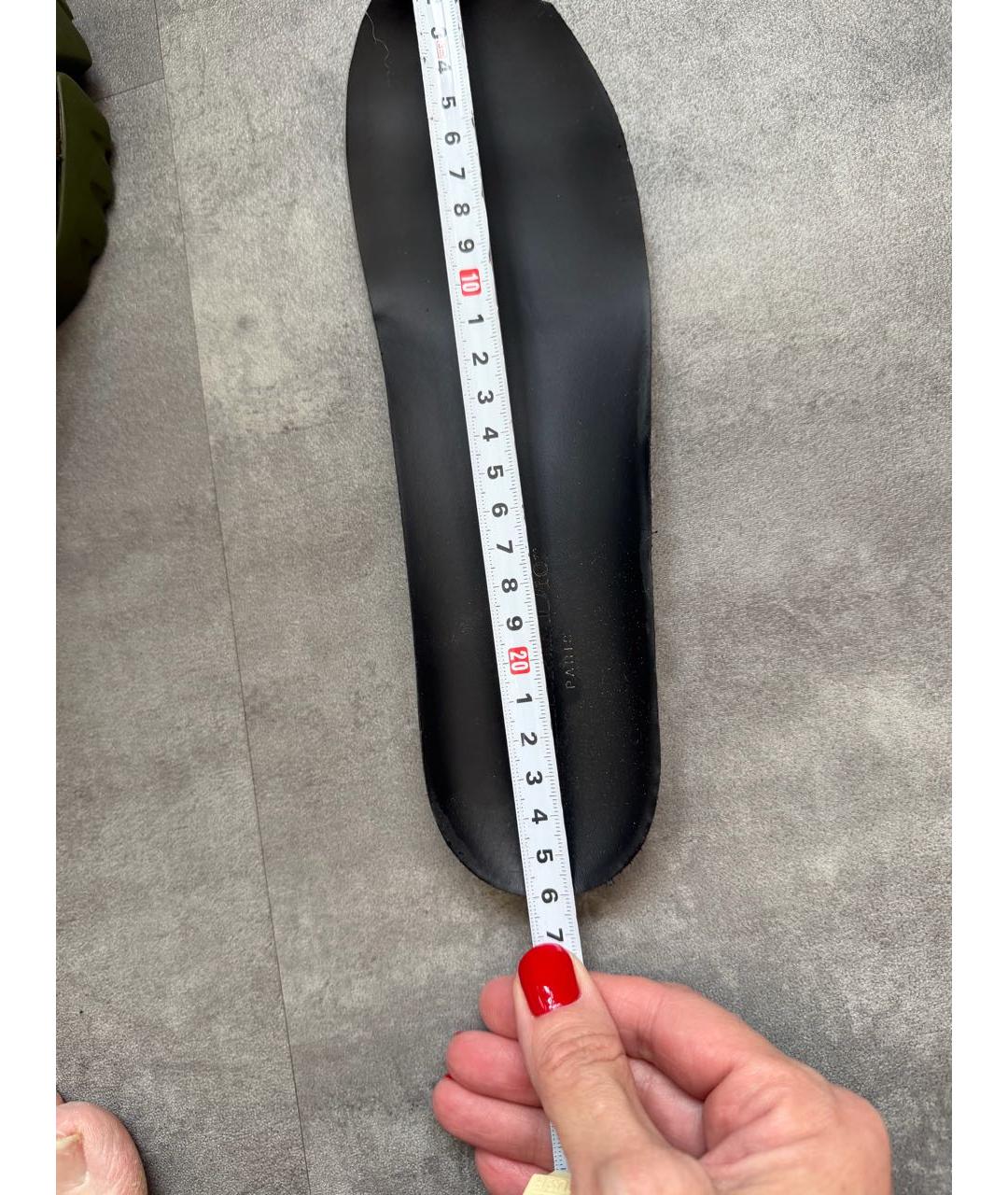 CHRISTIAN DIOR Зеленые резиновые кроссовки, фото 7