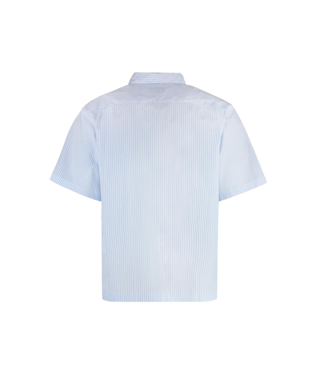 PRADA Голубая хлопковая кэжуал рубашка, фото 2