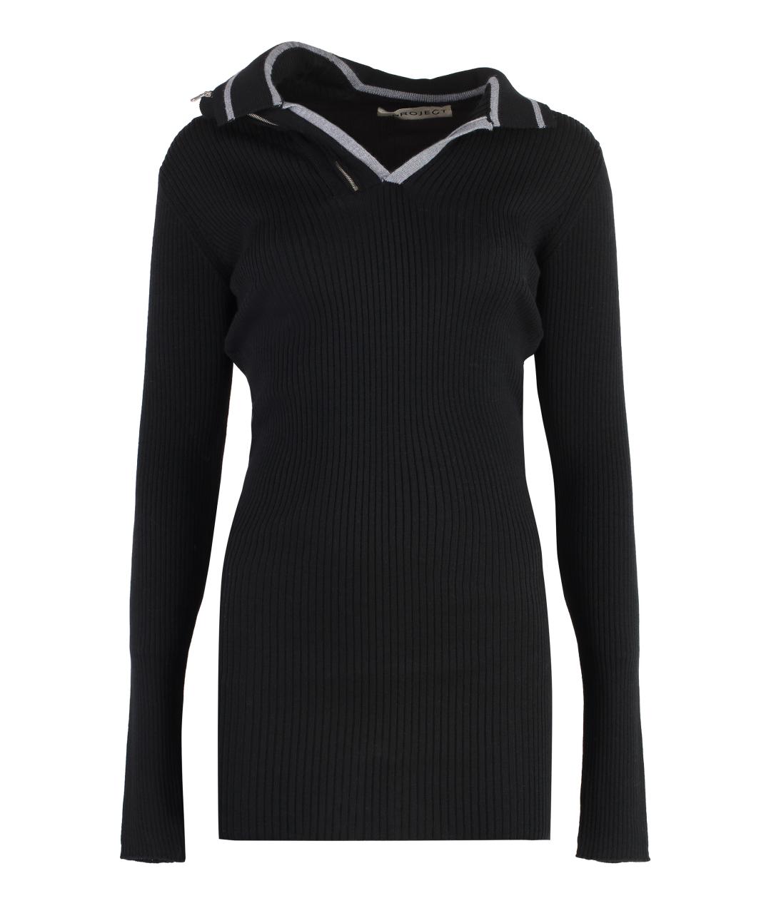 Y/PROJECT Черное шерстяное платье, фото 1