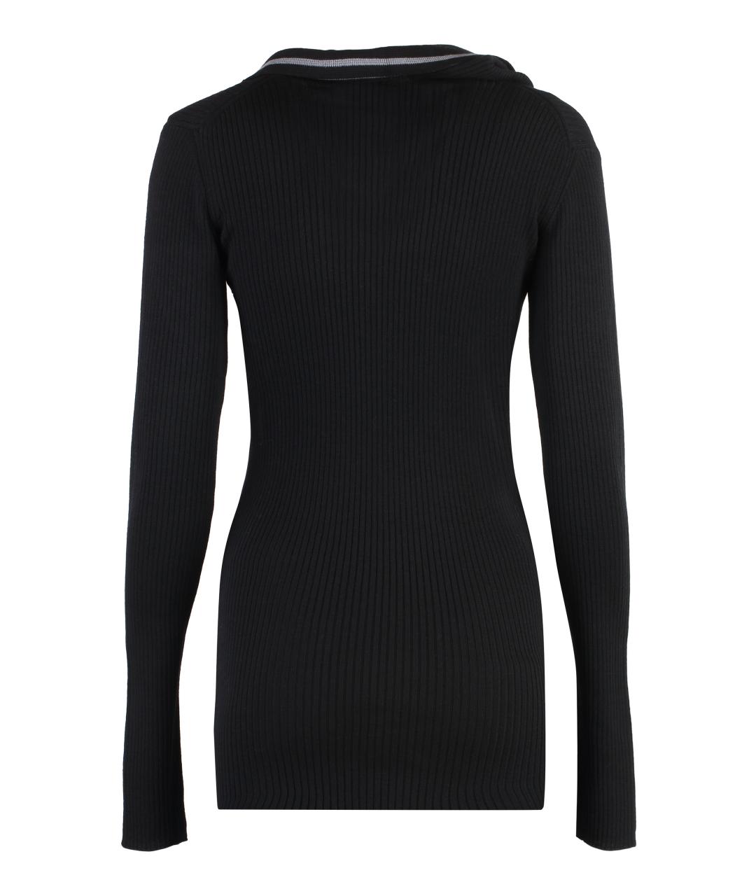 Y/PROJECT Черное шерстяное платье, фото 2